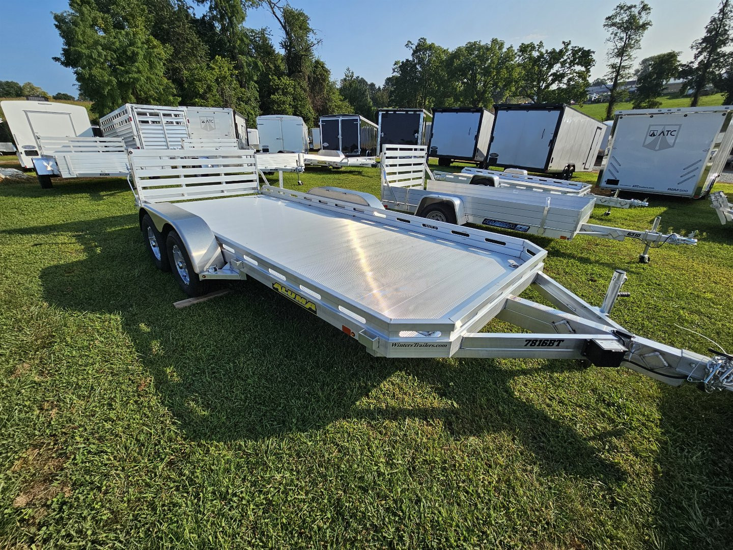 New 2025 Aluma 78X16TA-EL-BTRTD Utility Trailer