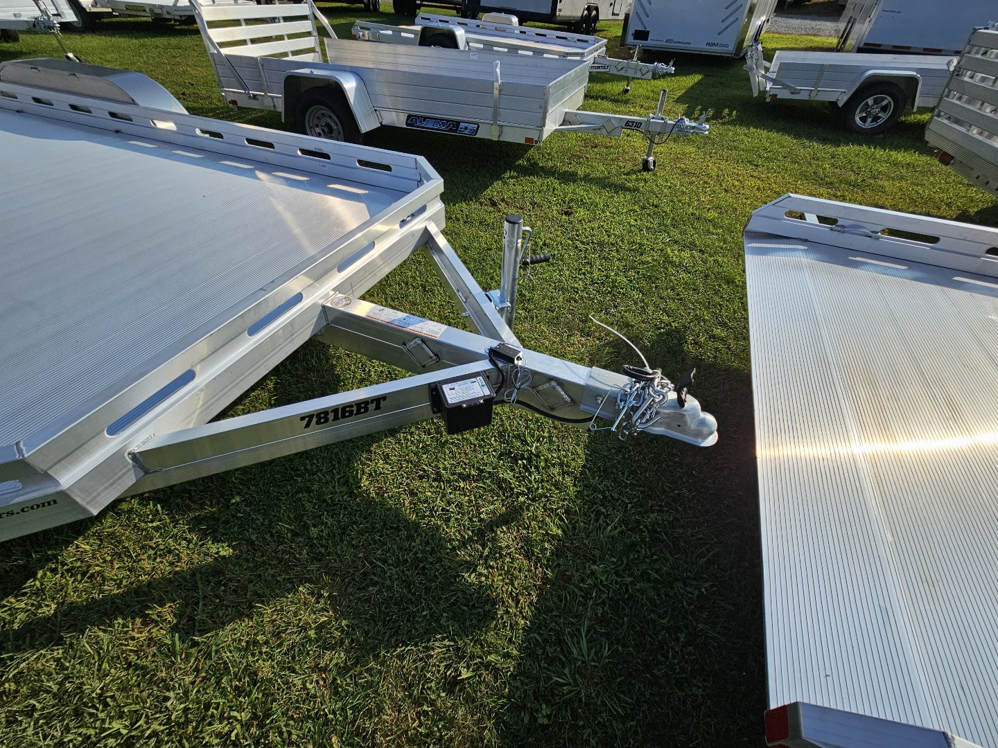 New 2025 Aluma 78X16TA-EL-BTRTD Utility Trailer