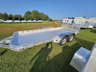 New 2025 Aluma 78X16TA-EL-BTRTD Utility Trailer