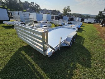 New 2025 Aluma 78X16TA-EL-BTRTD Utility Trailer