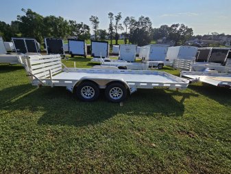 New 2025 Aluma 78X16TA-EL-BTRTD Utility Trailer