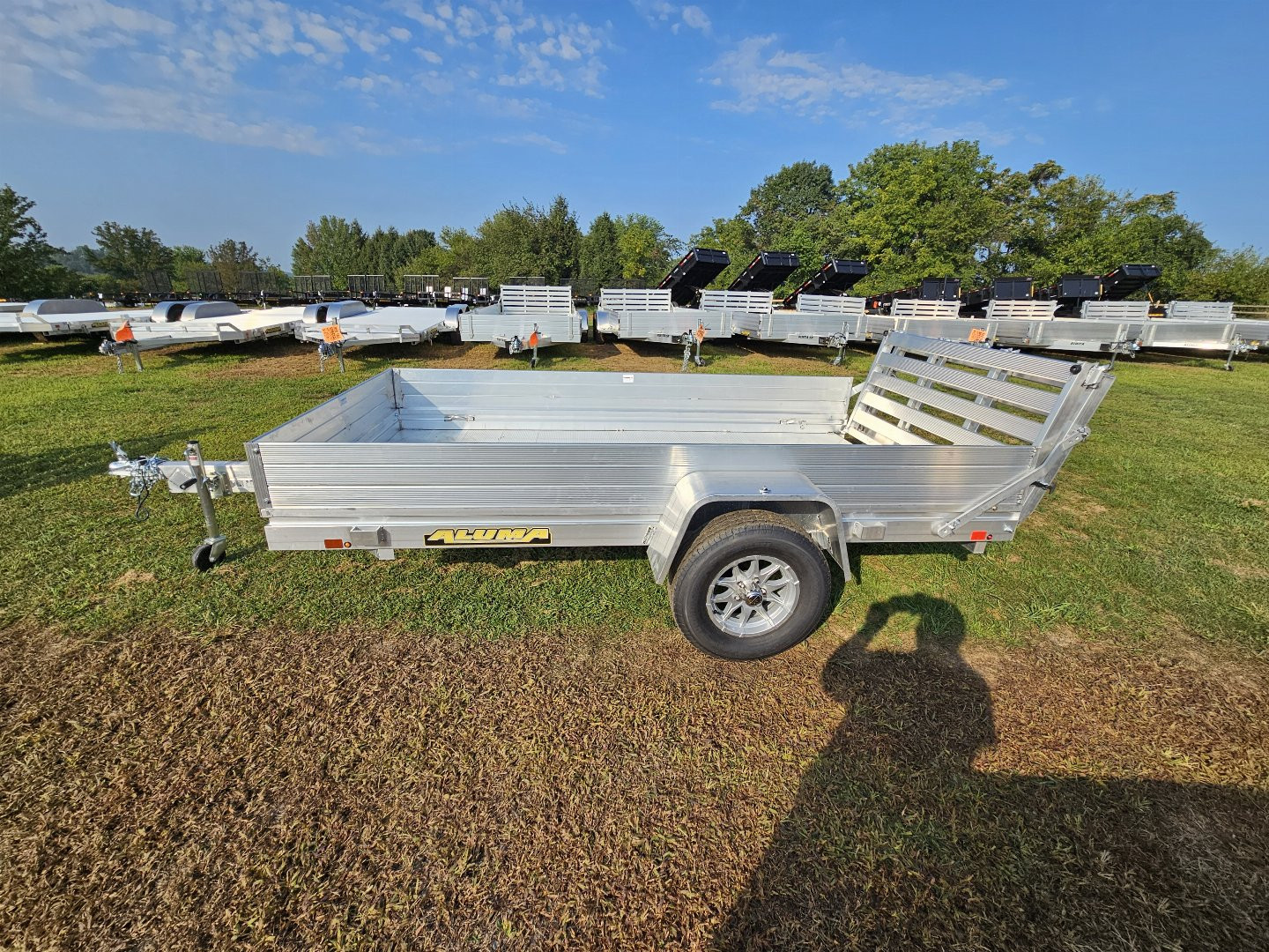 New 2025 Aluma 63X10H-S-BT Utility Trailer