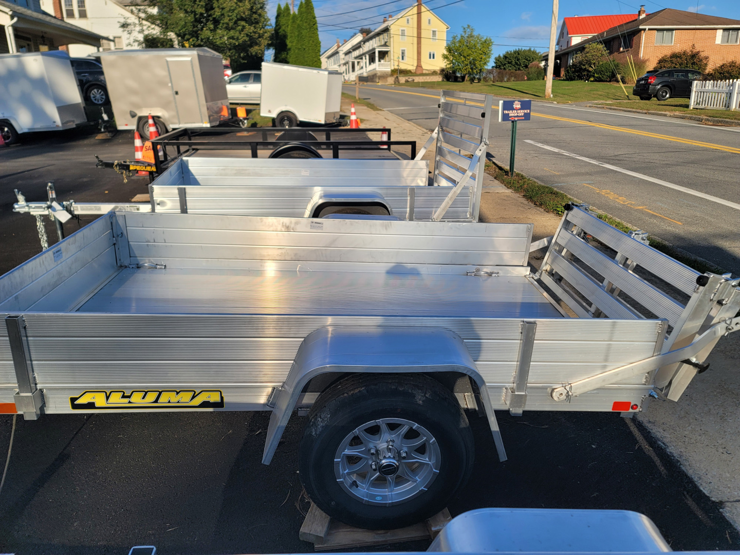 New 2025 ALUMA 54X8' UTILITY WITH TAILGATE Utility Trailer