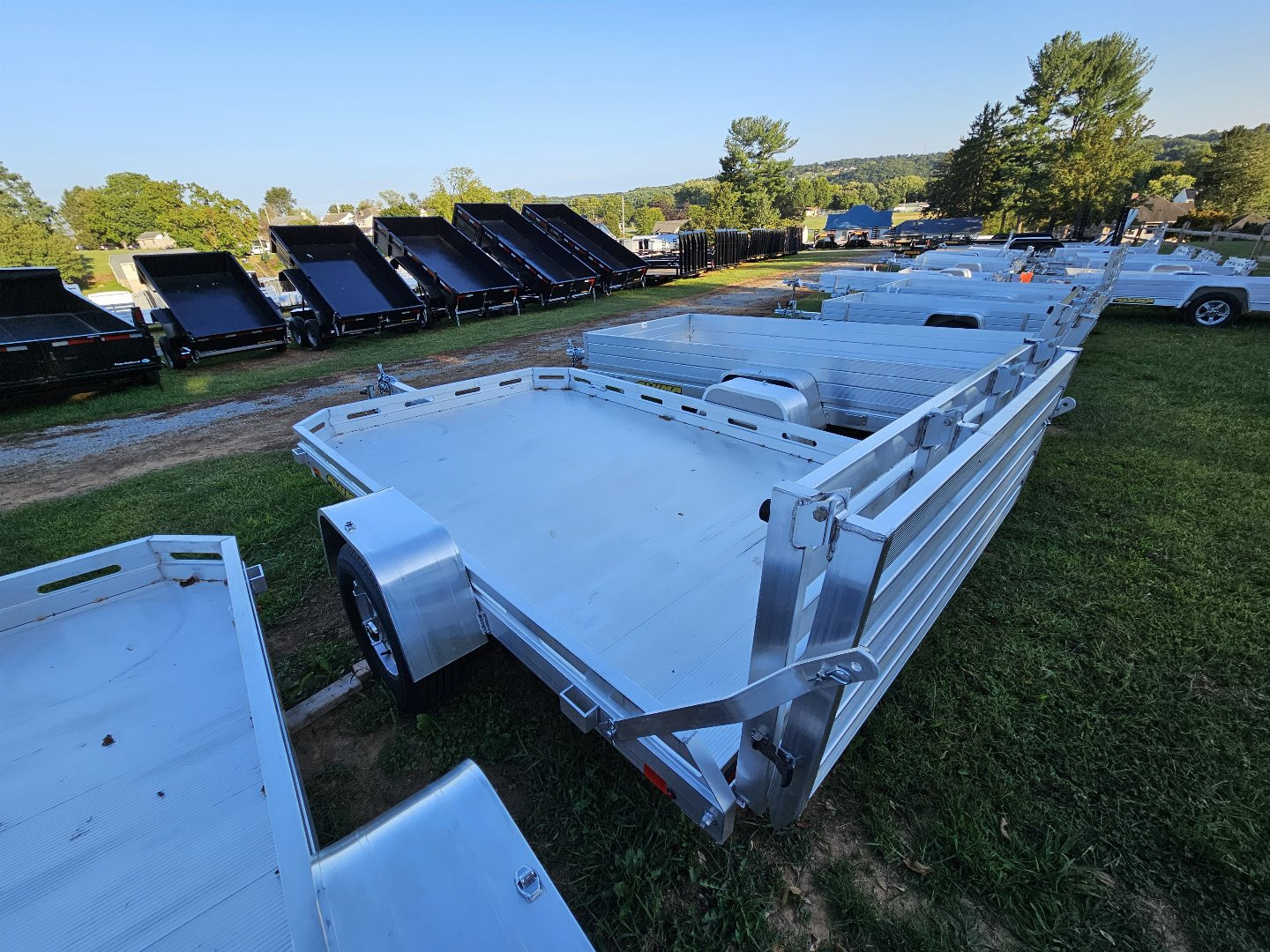 New 2025 Aluma 77X10H-S-BT Utility Trailer