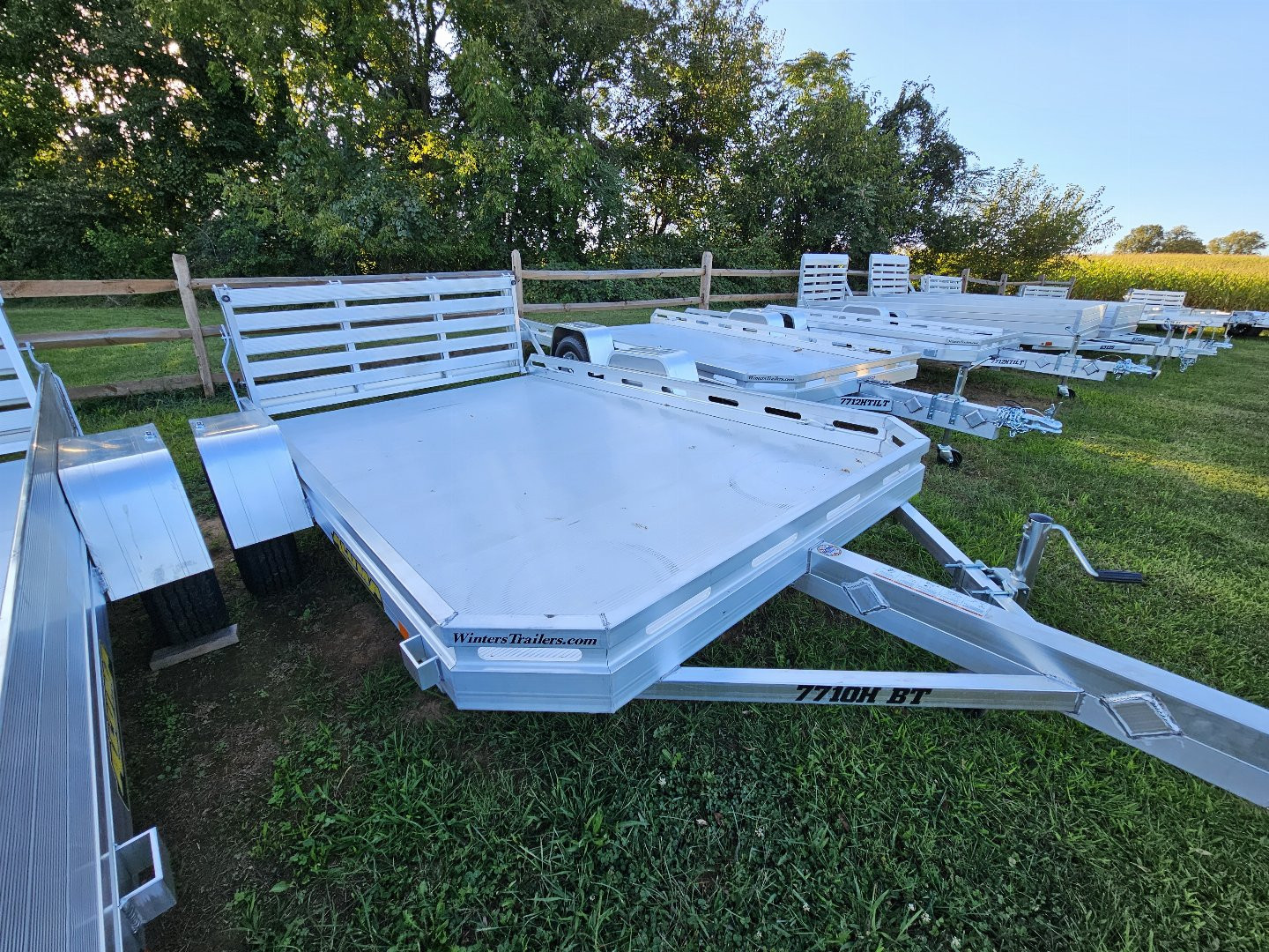 New 2025 Aluma 77X10H-S-BT Utility Trailer
