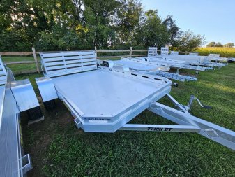 New 2025 Aluma 77X10H-S-BT Utility Trailer
