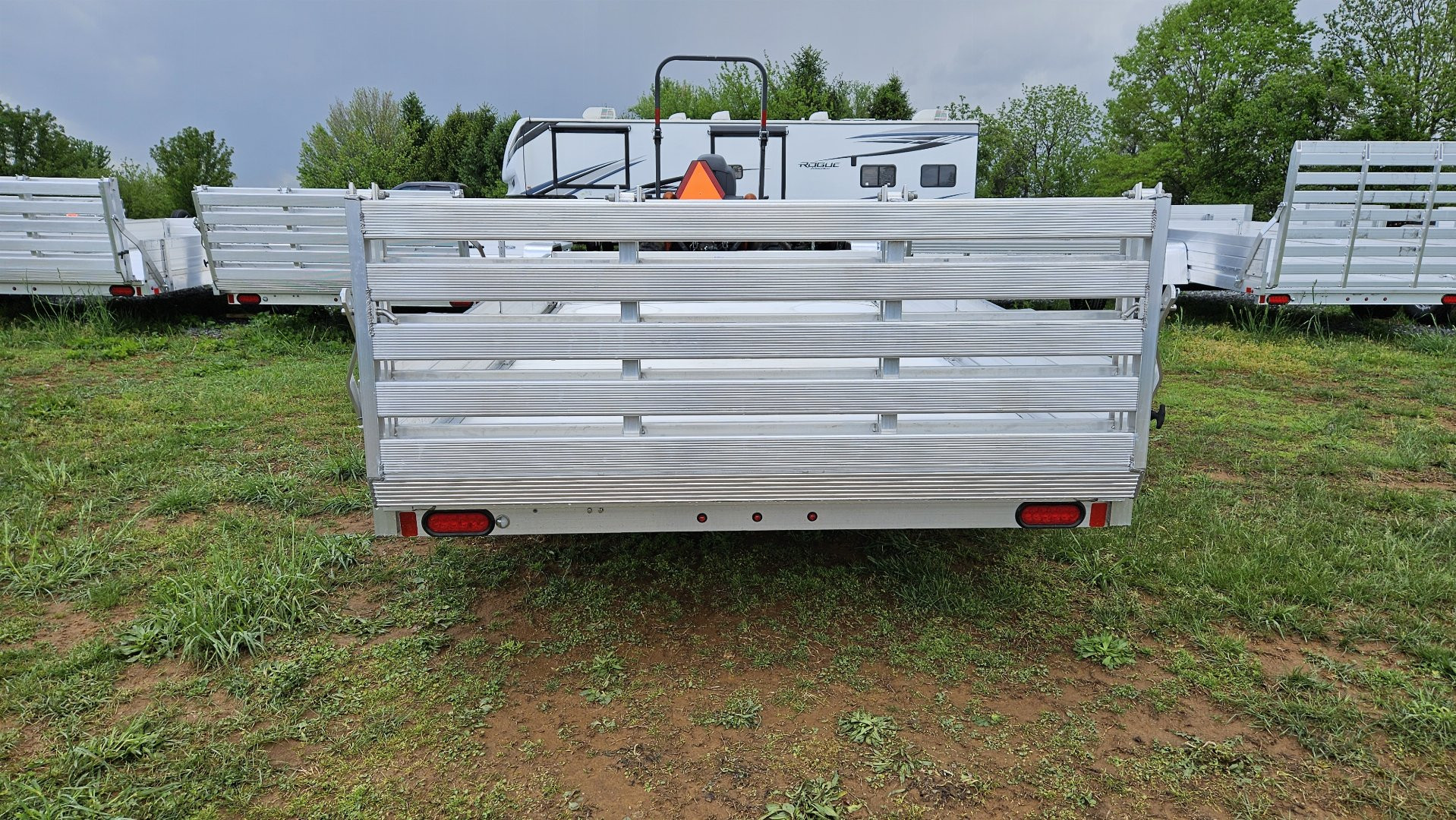New 2025 ALUMA 81"X12S-R-BT-SR Utility Trailer