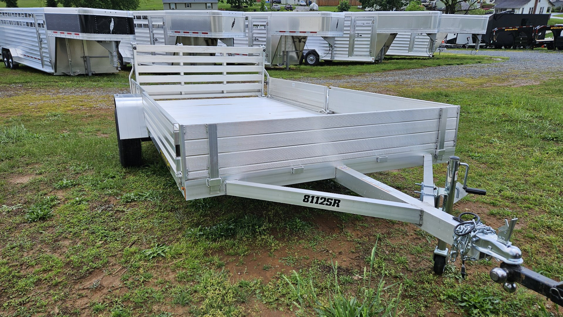 New 2025 ALUMA 81"X12S-R-BT-SR Utility Trailer