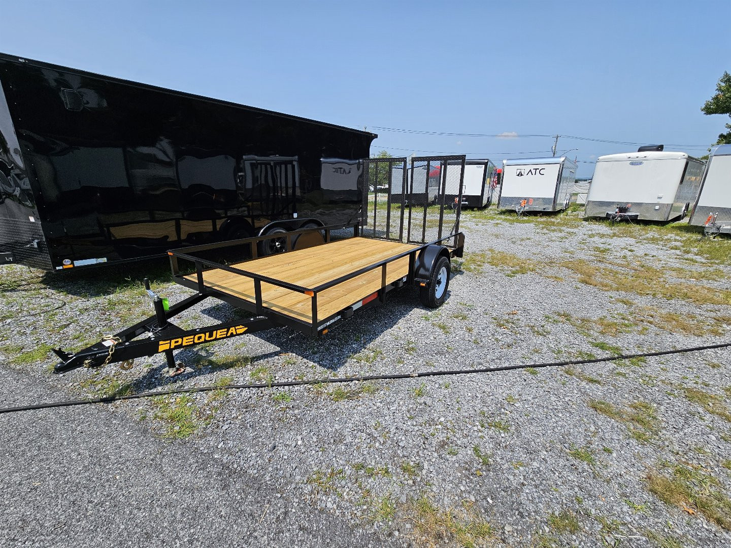 New 2024 PEQUEA TRAILERS 80x12SA Utility Trailer