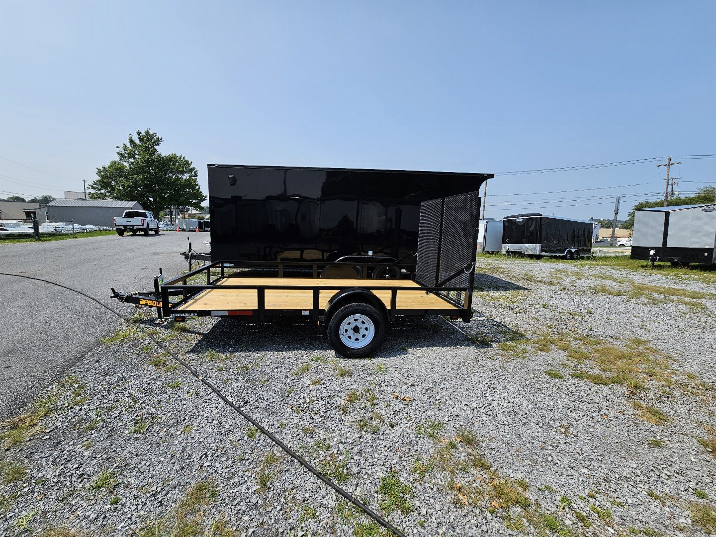 New 2024 PEQUEA TRAILERS 80x12SA Utility Trailer