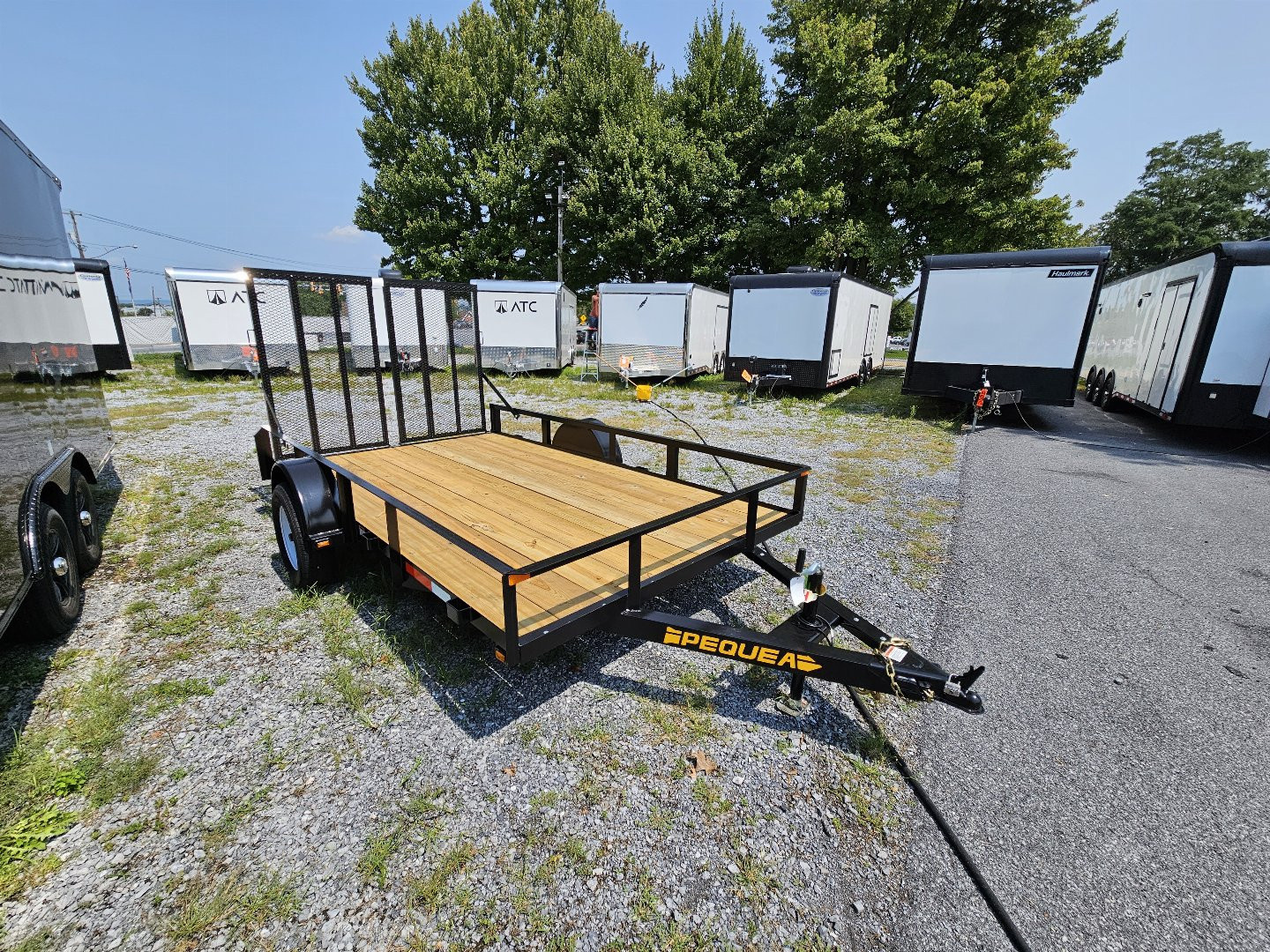 New 2024 PEQUEA TRAILERS 80x12SA Utility Trailer
