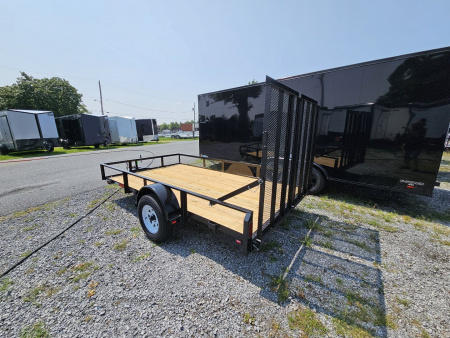 New 2024 PEQUEA TRAILERS 80x12SA Utility Trailer