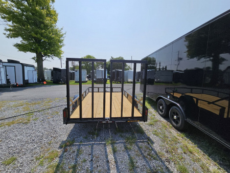 New 2024 PEQUEA TRAILERS 80x12SA Utility Trailer