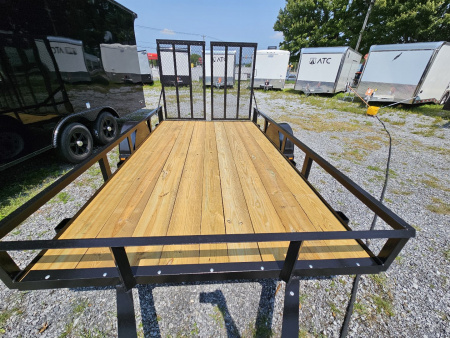 New 2024 PEQUEA TRAILERS 80x12SA Utility Trailer