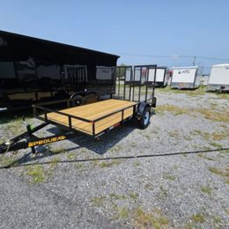 New 2024 PEQUEA TRAILERS 80x12SA Utility Trailer