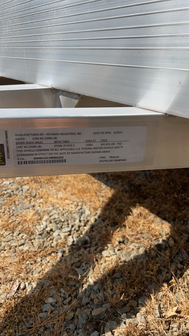 New 2024 Bear Track 76X120 Utility Trailer