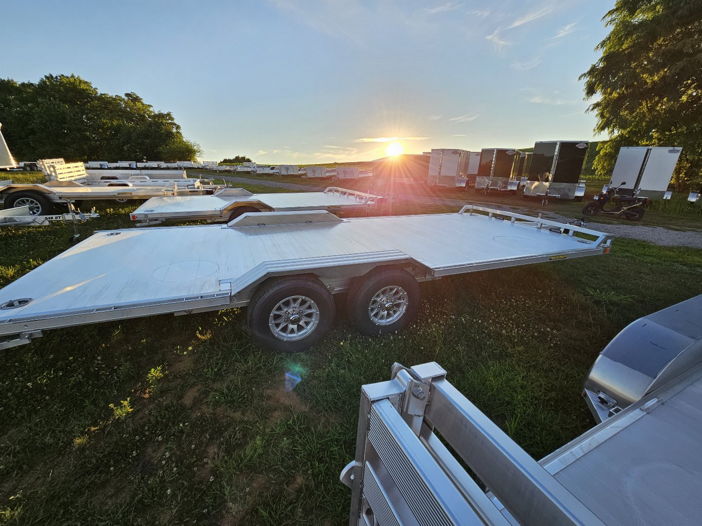 New 2025 Aluma WB20H-TA-EL ATV Trailer