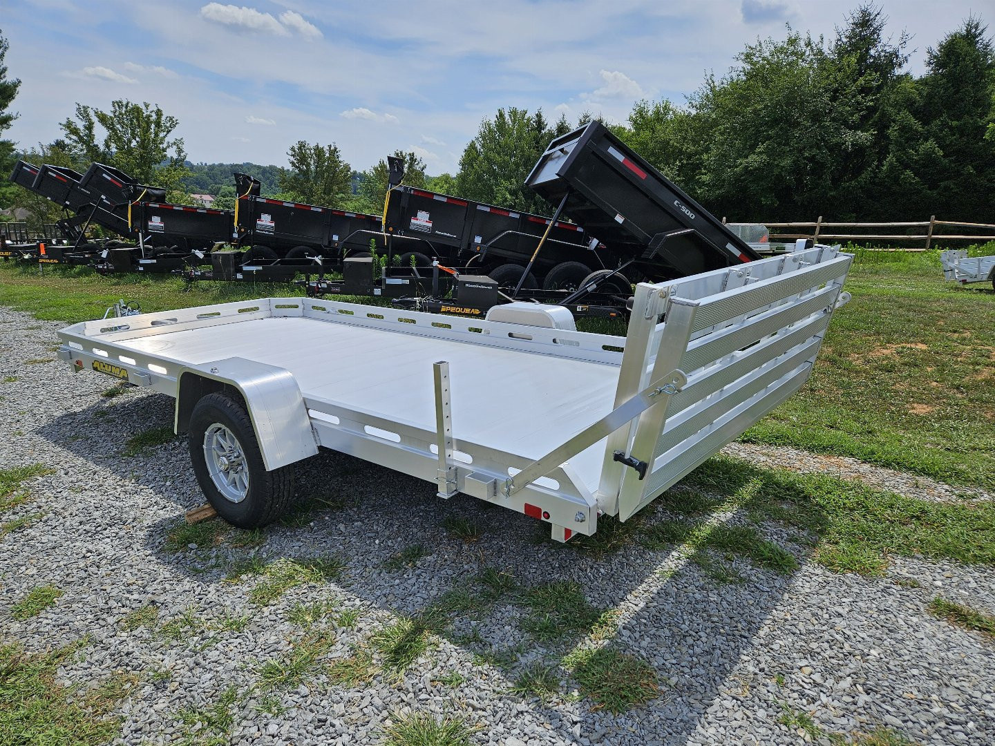 New 2025 Aluma 78X14S-BT Utility Trailer