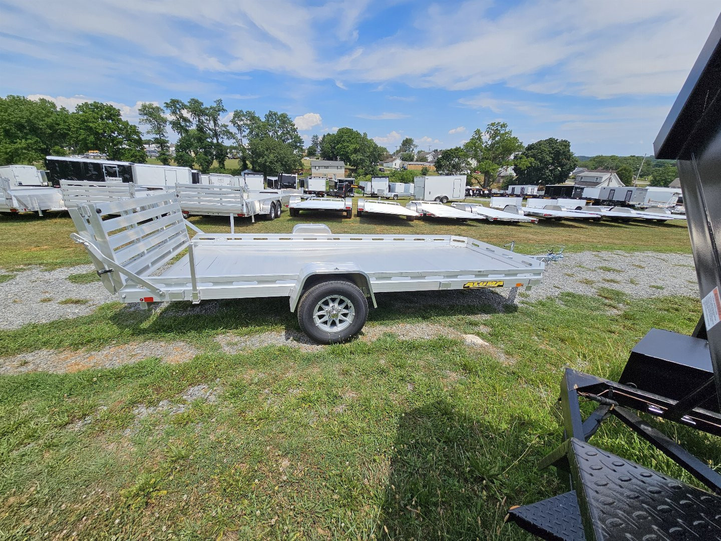 New 2025 Aluma 78X14S-BT Utility Trailer