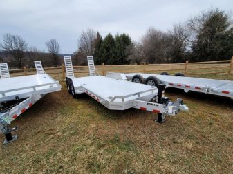 New 2024 Aluma 82x18 SKID STEER Equipment Trailer