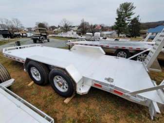 New 2024 Aluma 82x18 SKID STEER Equipment Trailer