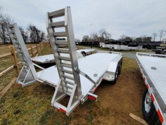 New 2024 Aluma 82x18 SKID STEER Equipment Trailer