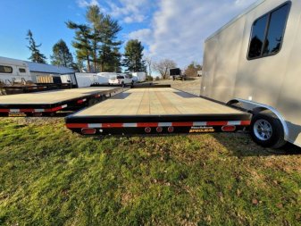 New 2024 PEQUEA HD DECKOVER 24' FLAT Deckover Trailer