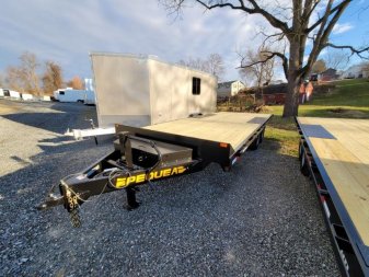 New 2024 PEQUEA HD DECKOVER 24' FLAT Deckover Trailer