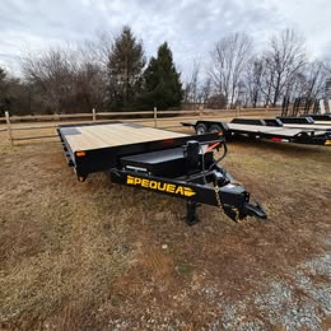 New 2024 PEQUEA TRAILERS HDDO 20' LEVELER Deckover Trailer