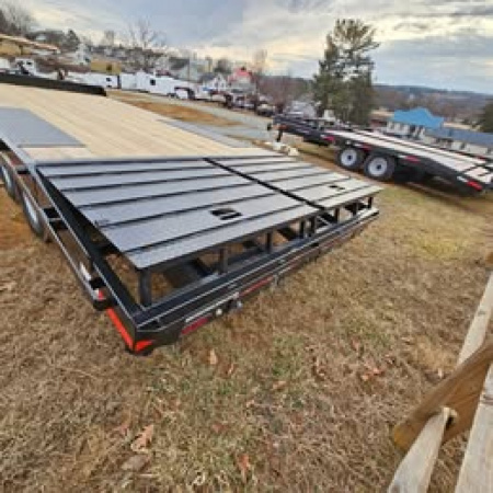 New 2024 PEQUEA TRAILERS HDDO 20' LEVELER Deckover Trailer