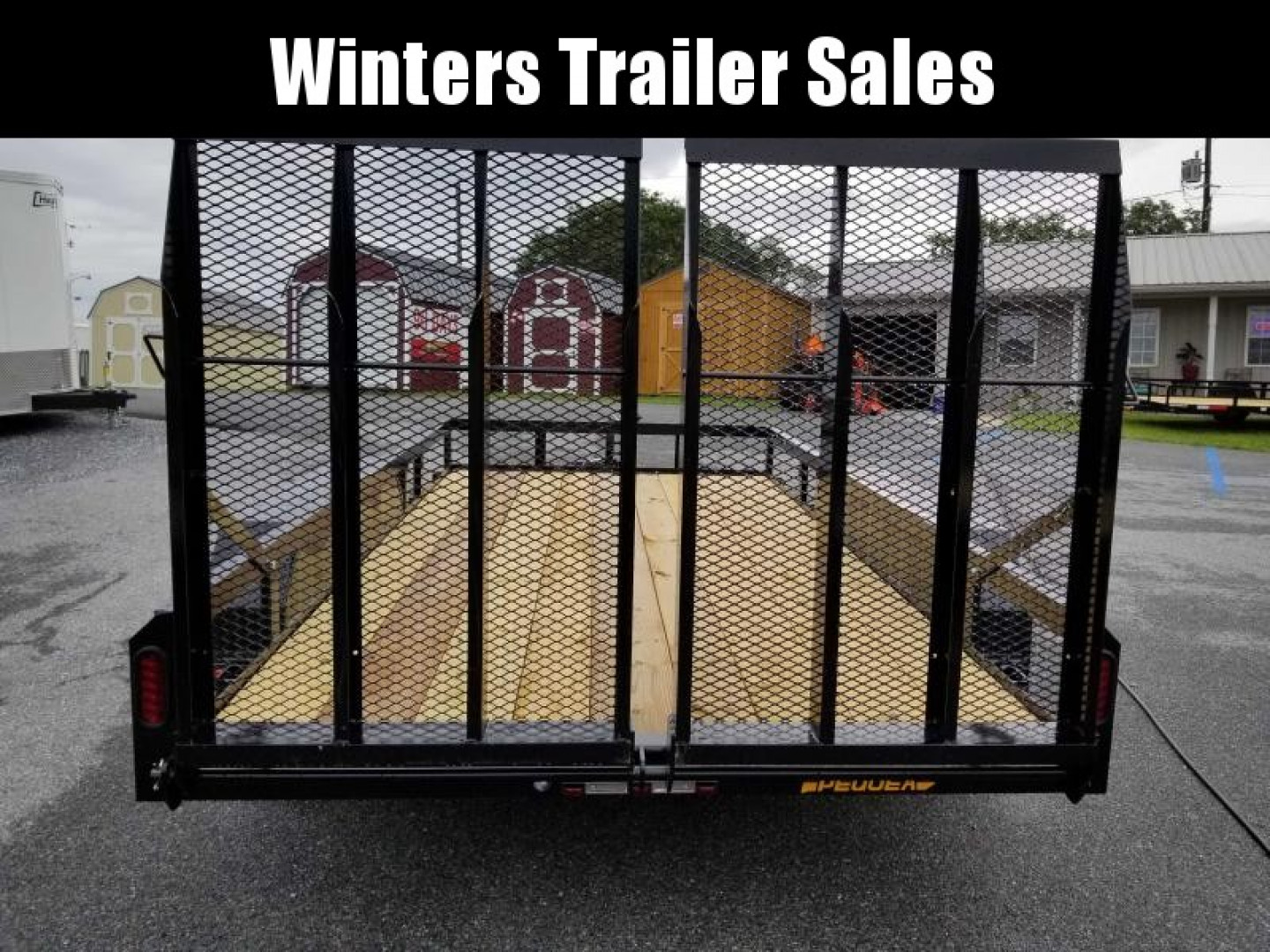 New 2023 PEQUEA 80X12TA Utility Trailer