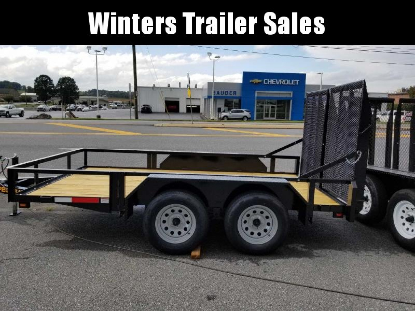New 2023 PEQUEA 80X12TA Utility Trailer