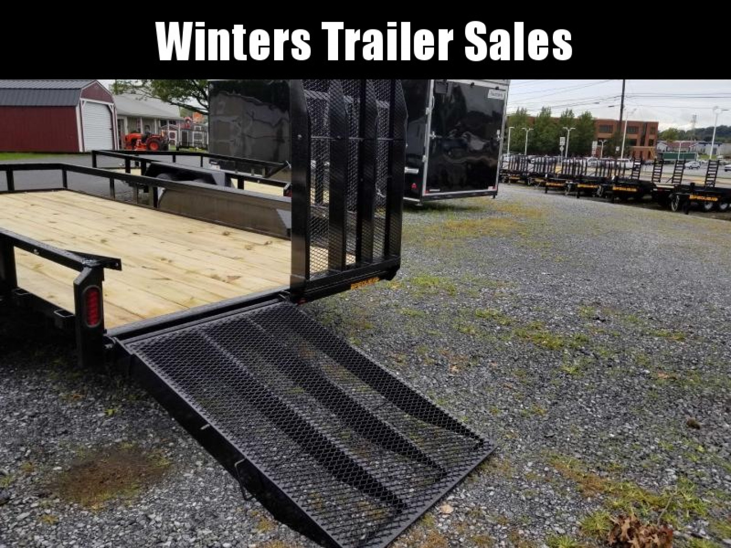 New 2023 PEQUEA 80X12TA Utility Trailer