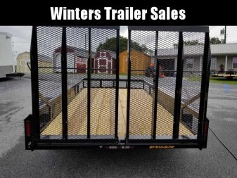 New 2023 PEQUEA 80X12TA Utility Trailer