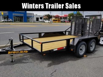 New 2023 PEQUEA 80X12TA Utility Trailer