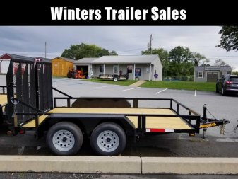 New 2023 PEQUEA 80X12TA Utility Trailer