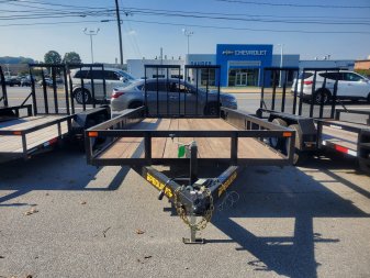 New 2023 PEQUEA 80X16TA Utility Trailer