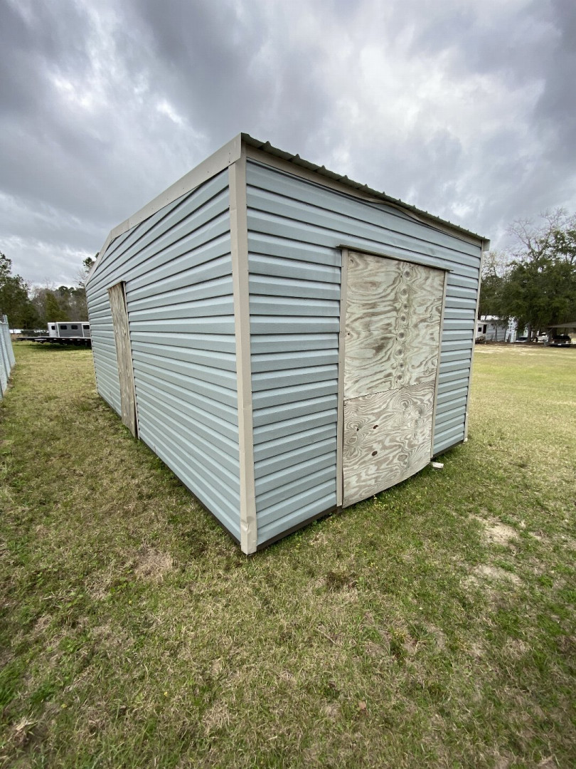 Used USED: 2021 Lark 12x24 - ECONO-MULTI DOOR Steel Frame Shed, Call For Price. (SOLD)