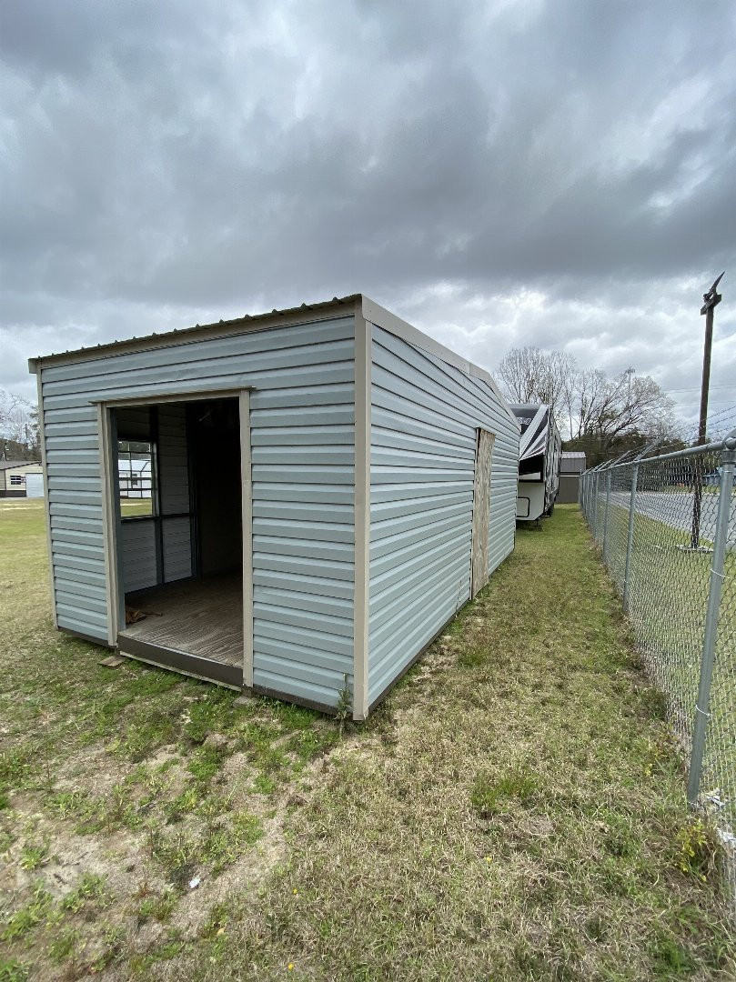 Used USED: 2021 Lark 12x24 - ECONO-MULTI DOOR Steel Frame Shed, Call For Price. (SOLD)