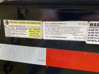Used USED: 2022 GSK Metal Works 102X40TA - Gooseneck Trailer, Call For Price.