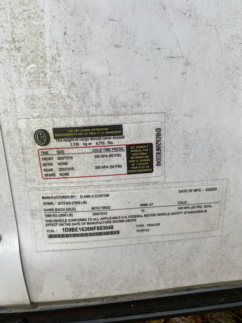 Used USED: 2022 Wow Cargo Trailers 7X16TA - Cargo / Enclosed Trailer, Call For Price.