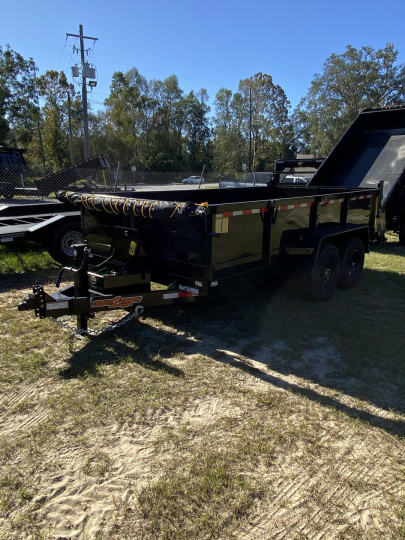 New 2024 Down 2 Earth Trailers 7X14X2 - DUMP 14K Trailer