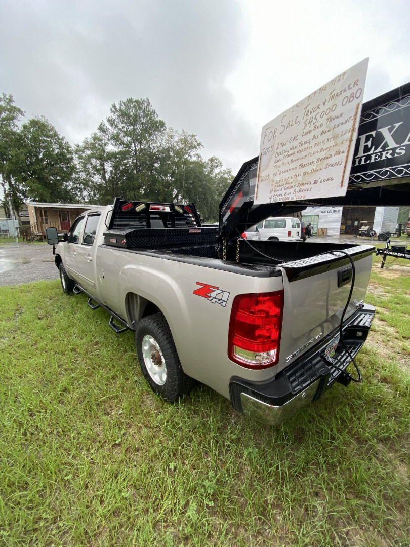 Used 2007 GMC Long Bed Truck & 2023 102x40 Gooseneck Trailer