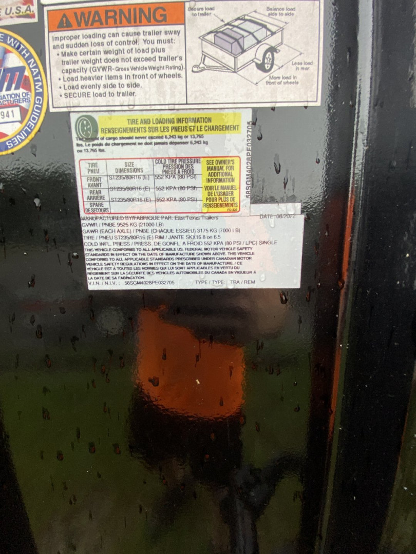 Used 2007 GMC Long Bed Truck & 2023 102x40 Gooseneck Trailer