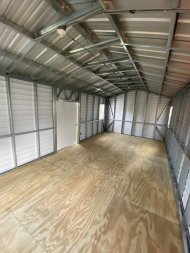 New 2024 Lark 12X24 Lapsider Steel Frame Shed (SOLD)