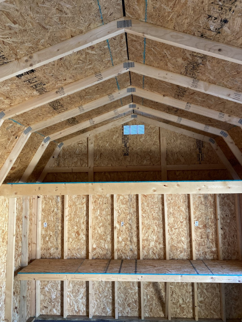 New 2023 Derksen 12X20 Side Lofted Barn Shed (SOLD)