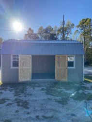 New 2023 Derksen 12X20 Side Lofted Barn Shed (SOLD)