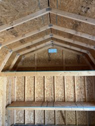 New 2023 Derksen 12X20 Side Lofted Barn Shed (SOLD)