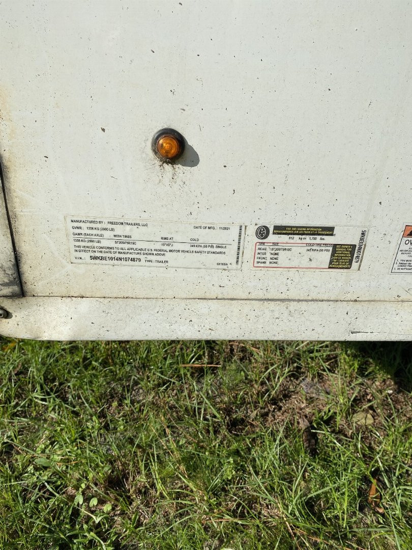 Used USED: 2022 FREEDOM TRAILERS 6X10SA - Cargo / Enclosed Trailer, Call For Price