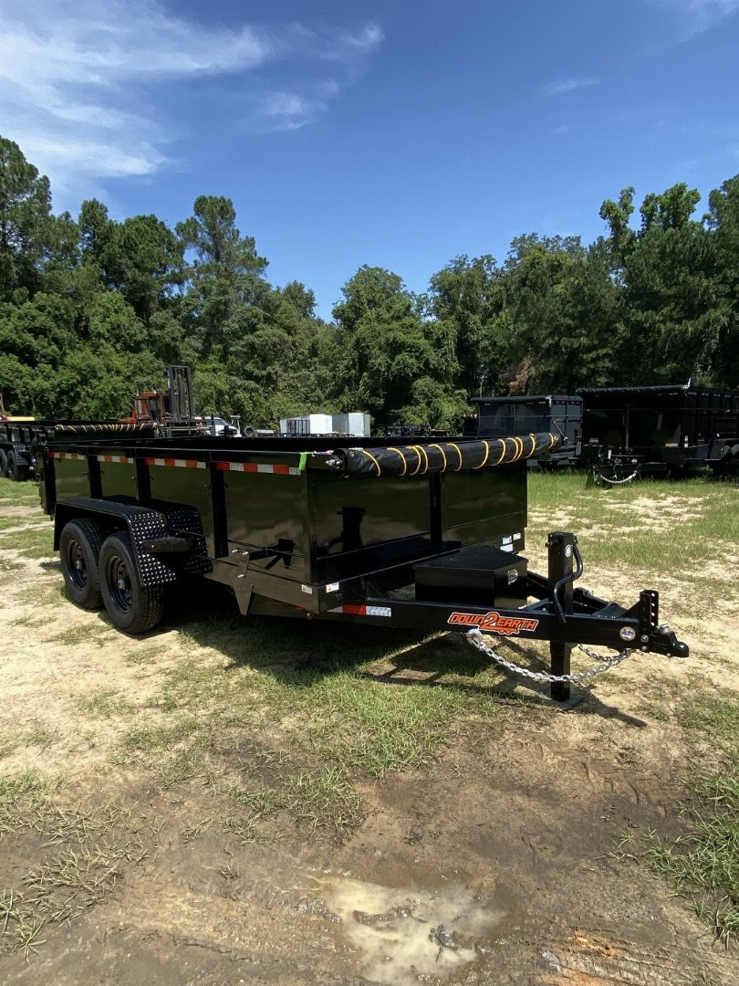 New 2023 DOWN 2 EARTH TRAILERS  7X14X2TA - DUMP 14K DUAL RAM Dump Trailer